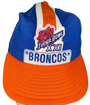 NFL Denver Broncos Super Bowl XXI Snapback Cap/Hat Adult OSFA