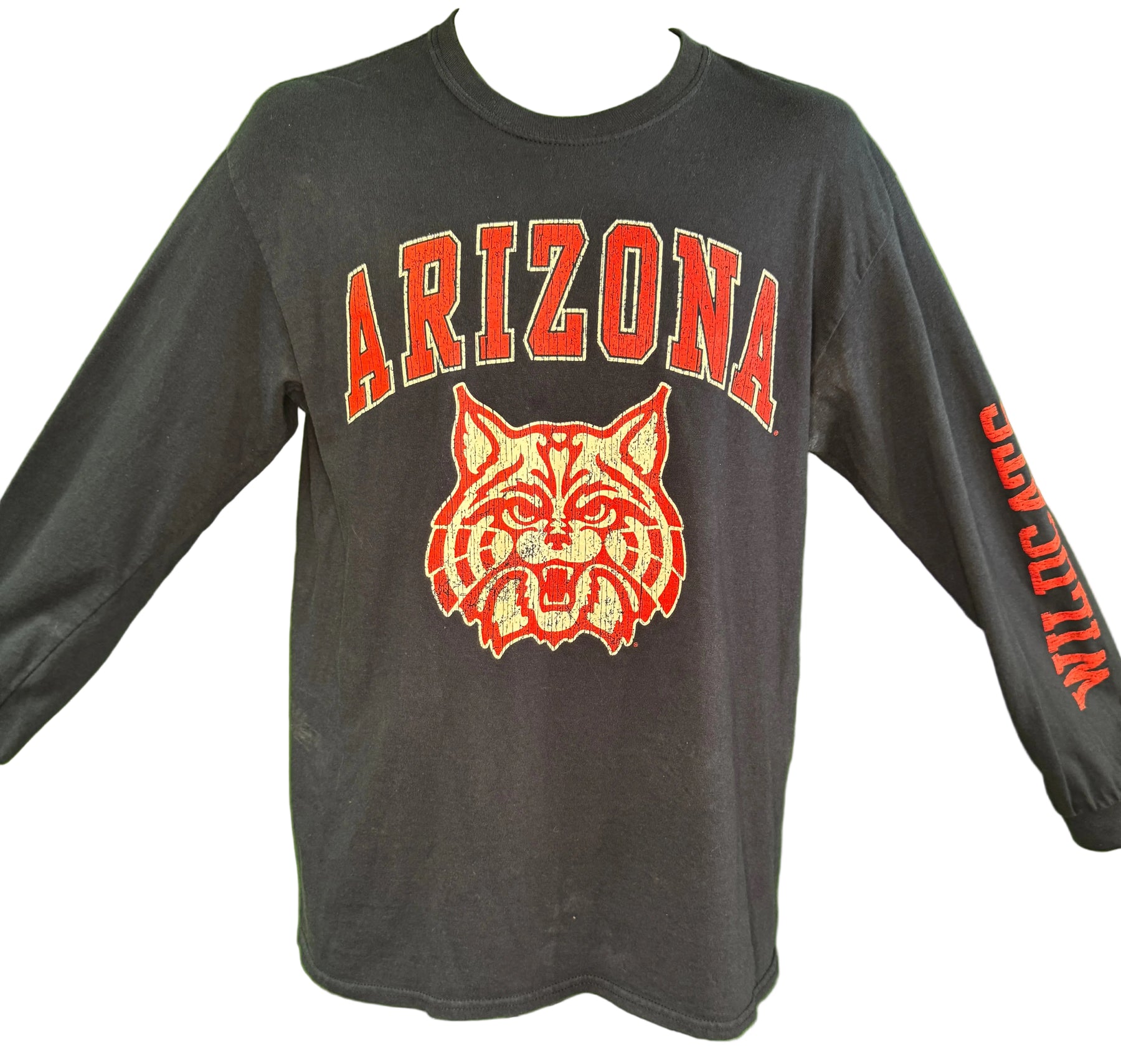 NCAA Arizona Wildcats 100% Cotton L/S Blue T-Shirt Men's Medium