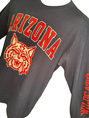 NCAA Arizona Wildcats 100% Cotton L/S Blue T-Shirt Men's Medium