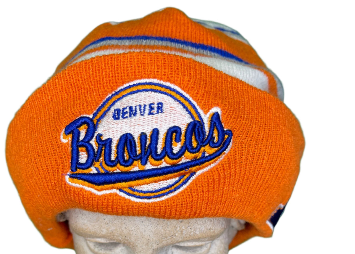 NFL Denver Broncos New Era Woolly Hat Beanie Throwback Logo OSFA