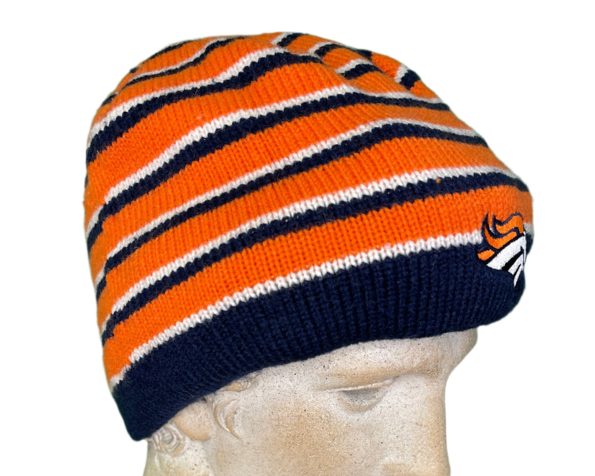 NFL Denver Broncos Reebok Woolly Hat Striped Beanie OSFM