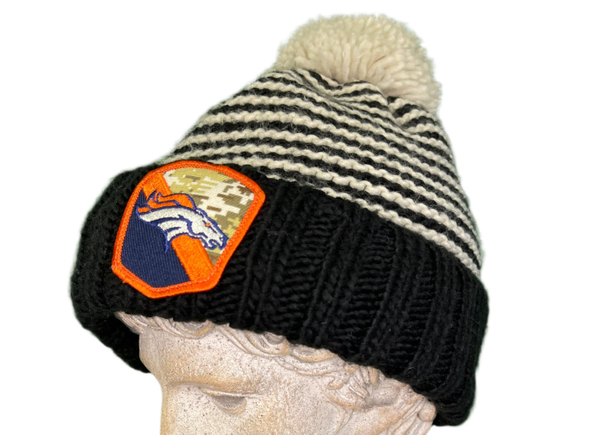 NFL Denver Broncos New Era Salute 2 Service Woolly Bobble Hat Women's OSFM