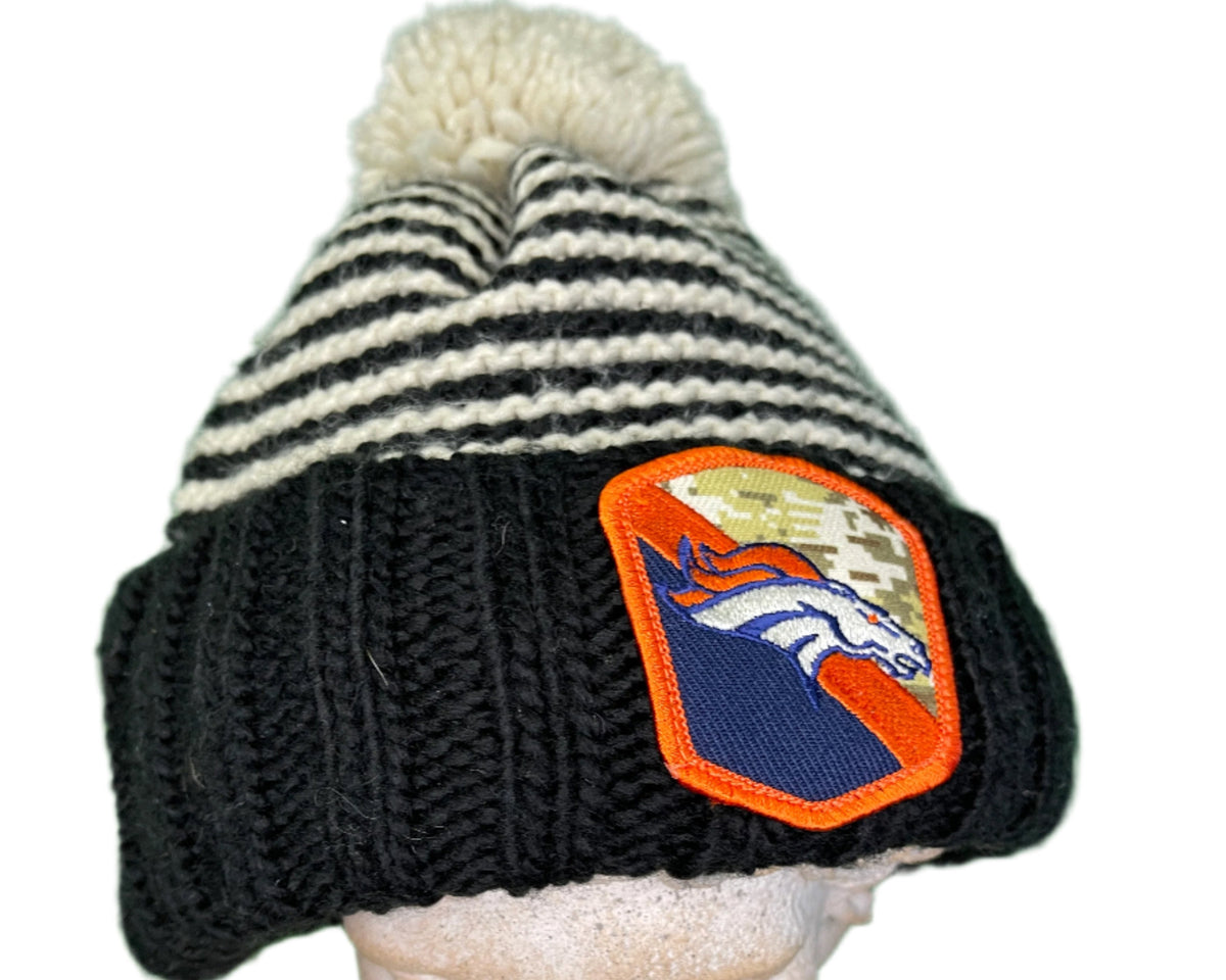 NFL Denver Broncos New Era Salute 2 Service Woolly Bobble Hat Women's OSFM