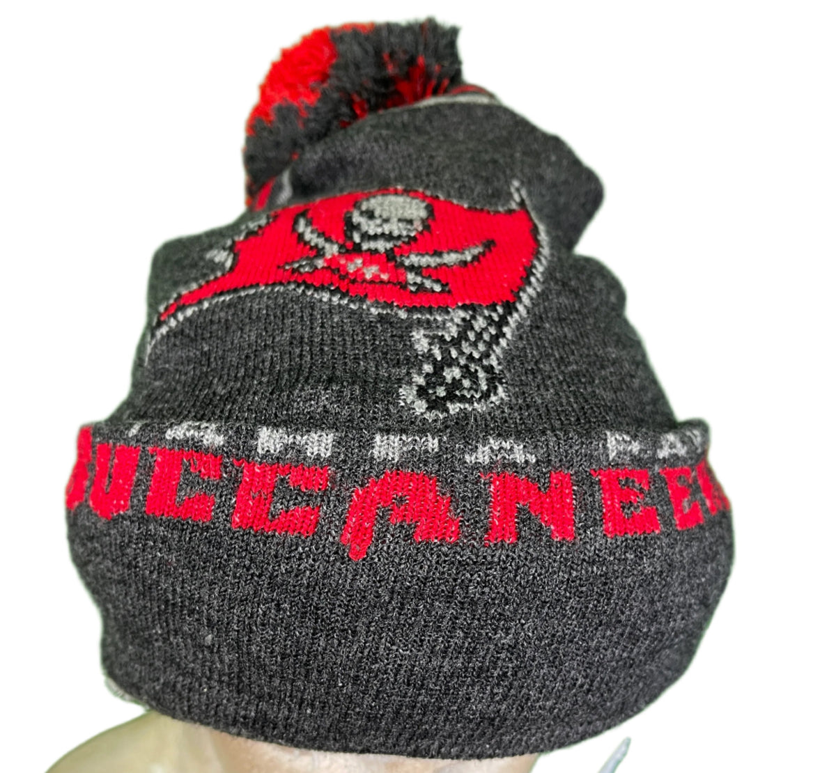 NFL Tampa Bay Buccaneers Woolly Bobble Hat OSFA