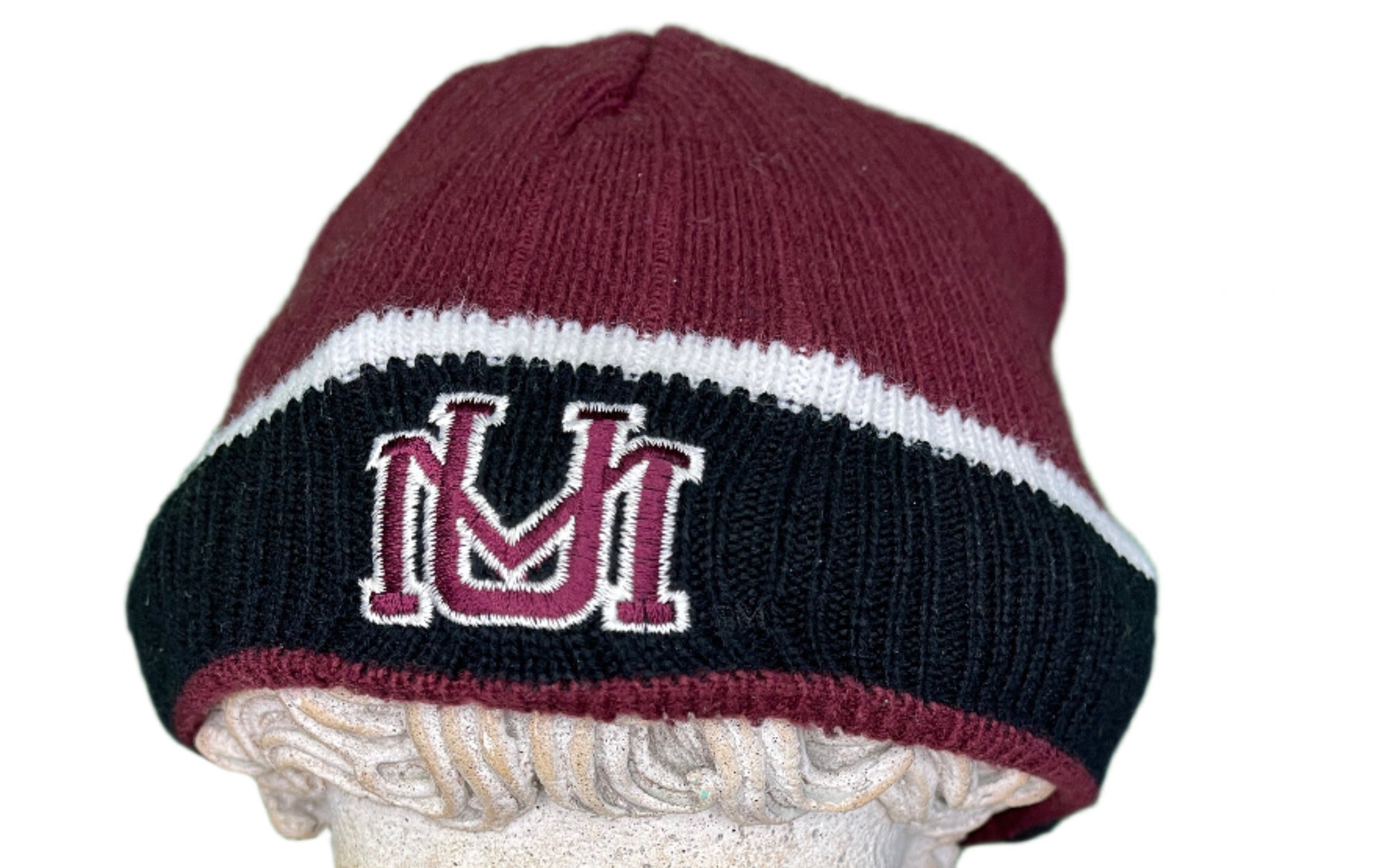 NCAA University of Montana Grizzlies Ribbed Reverisble Woolly Hat Beanie OSFA