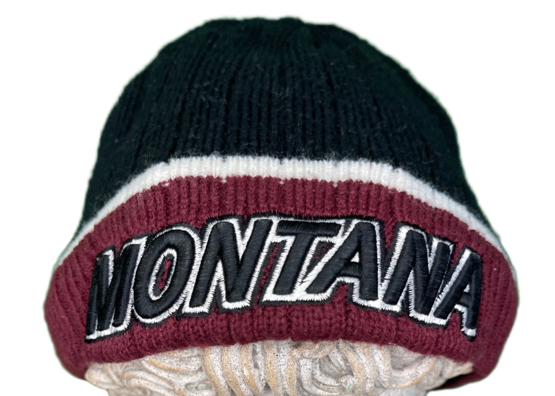 NCAA University of Montana Grizzlies Ribbed Reverisble Woolly Hat Beanie OSFA