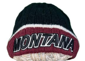 NCAA University of Montana Grizzlies Ribbed Reverisble Woolly Hat Beanie OSFA