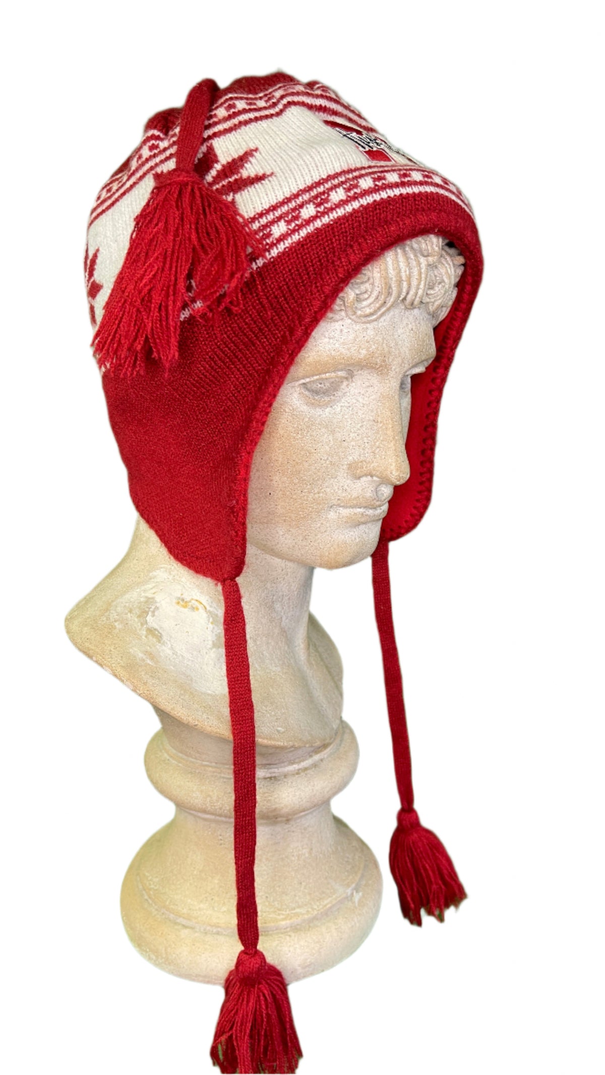 NCAA University of Nebraska Cornhuskers '47 Woolly Hat Beanie with Tassels OSFA