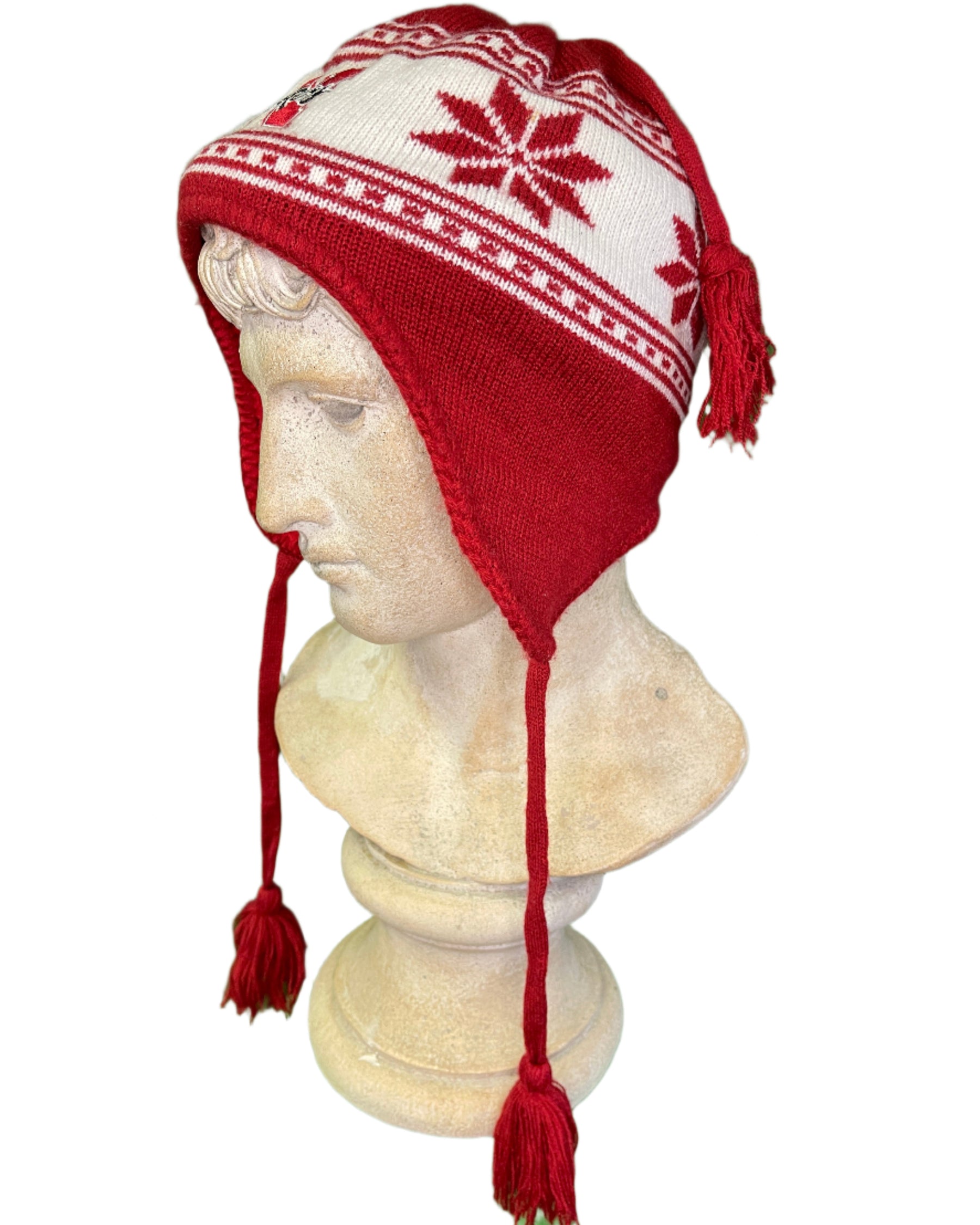 NCAA University of Nebraska Cornhuskers '47 Woolly Hat Beanie with Tassels OSFA