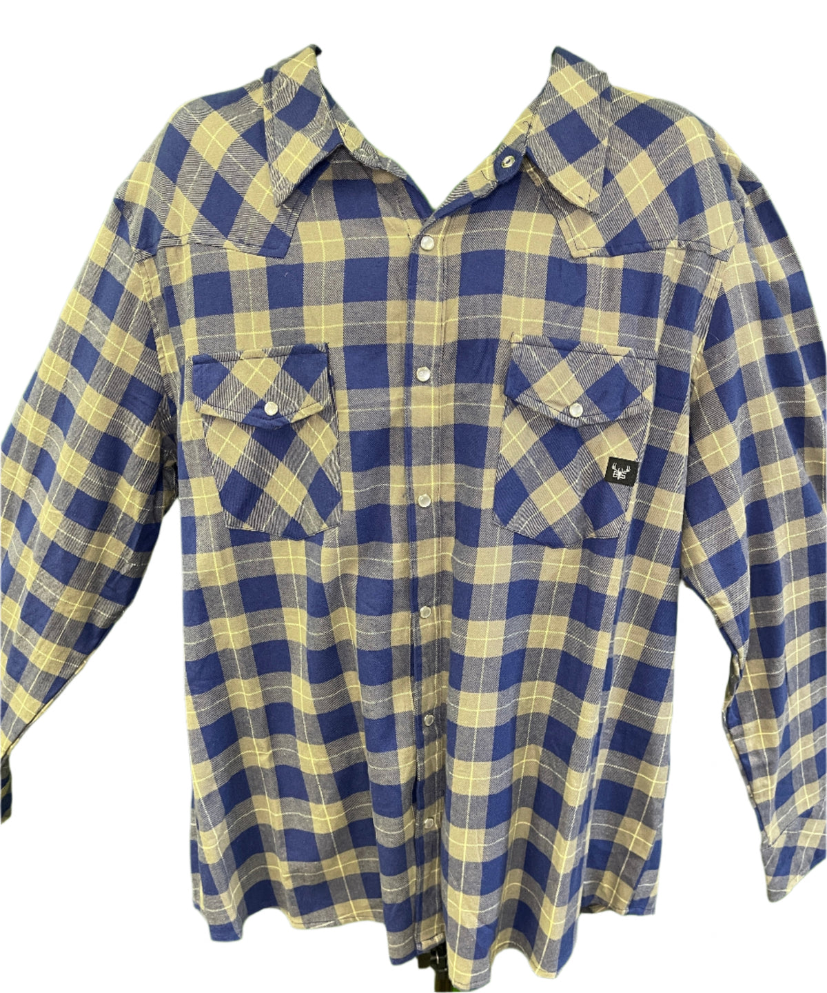 Blake Shelton Ltd Ed Green/Blue Plaid L/S Flannel Shirt Men's 3X-Large