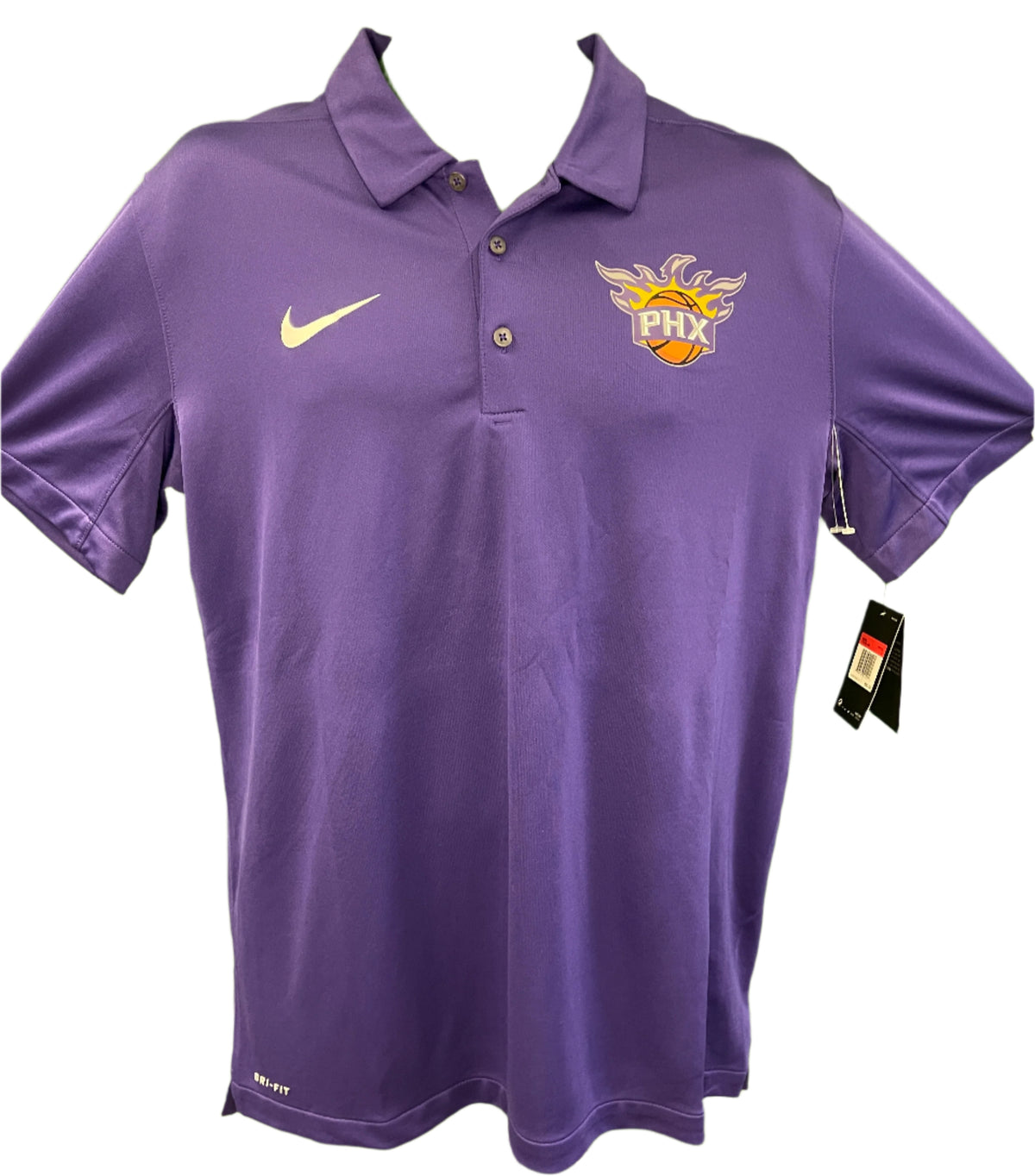 NBA Phoenix Suns Dri-Fit Purple Golf Polo Shirt Men's Large NWT