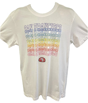 NFL San Francisco 49ers Pride Rainbow T-Shirt Men's Large NWT