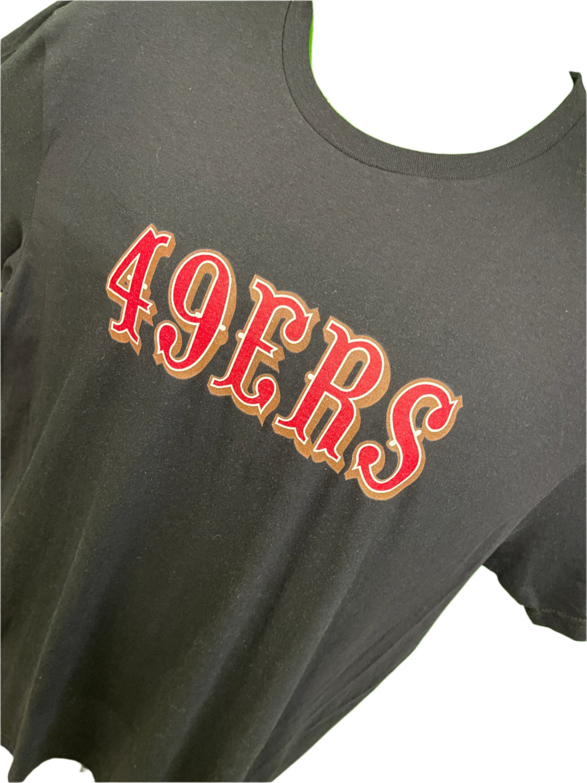 NFL San Francisco 49ers Black Wordmark T-Shirt Men's Large NWT