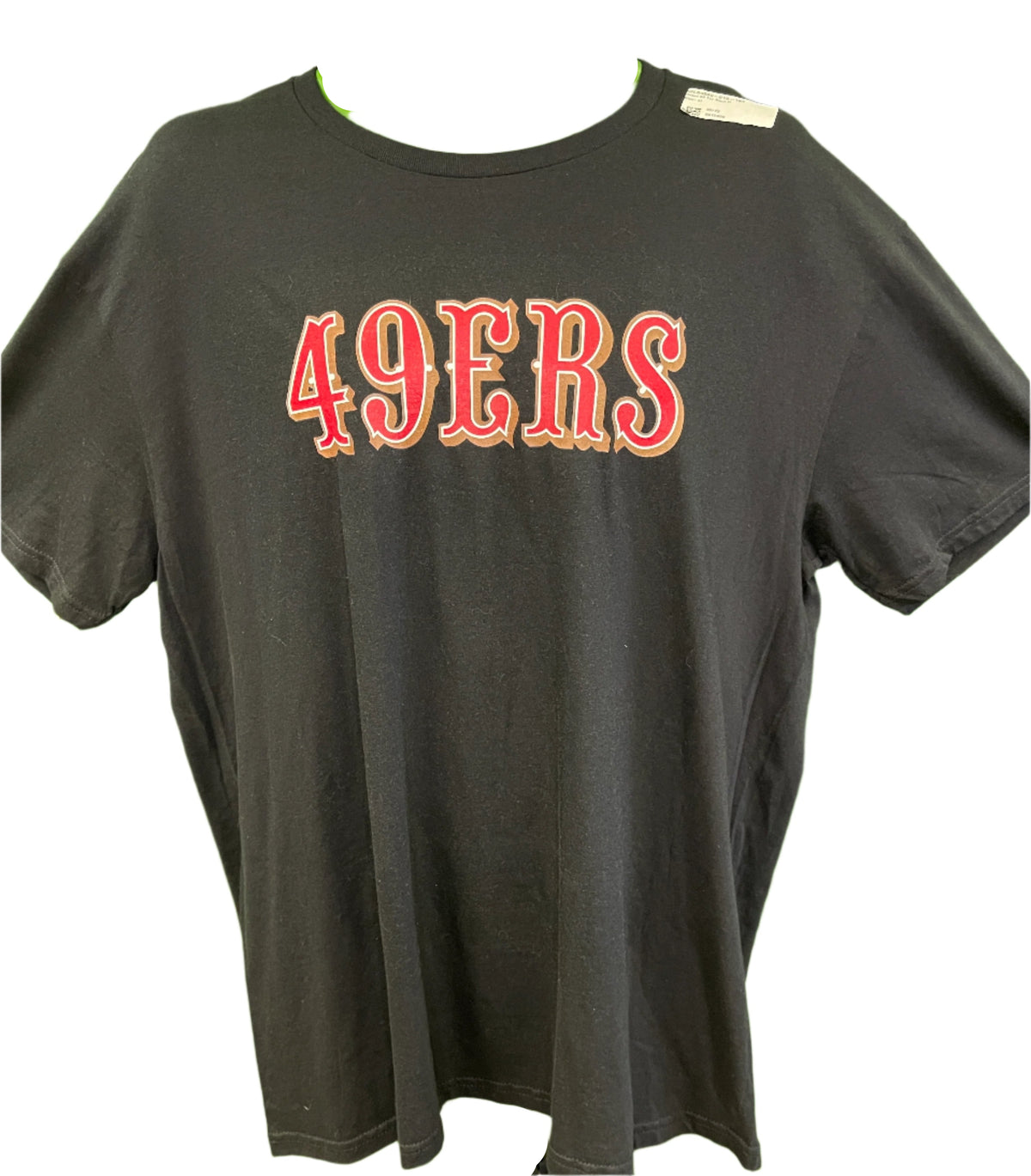 NFL San Francisco 49ers Black Wordmark T-Shirt Men's X-Large NWT