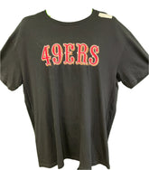 NFL San Francisco 49ers Black Wordmark T-Shirt Men's X-Large NWT