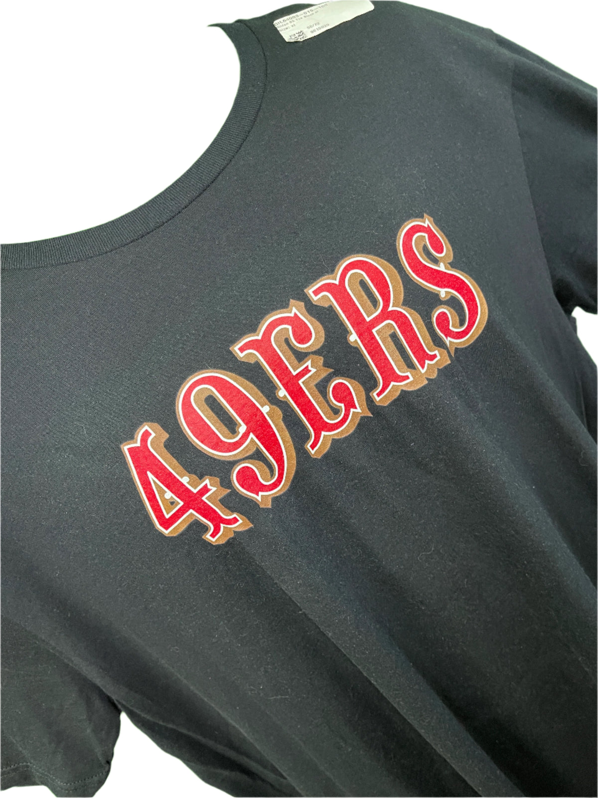 NFL San Francisco 49ers Black Wordmark T-Shirt Men's X-Large NWT