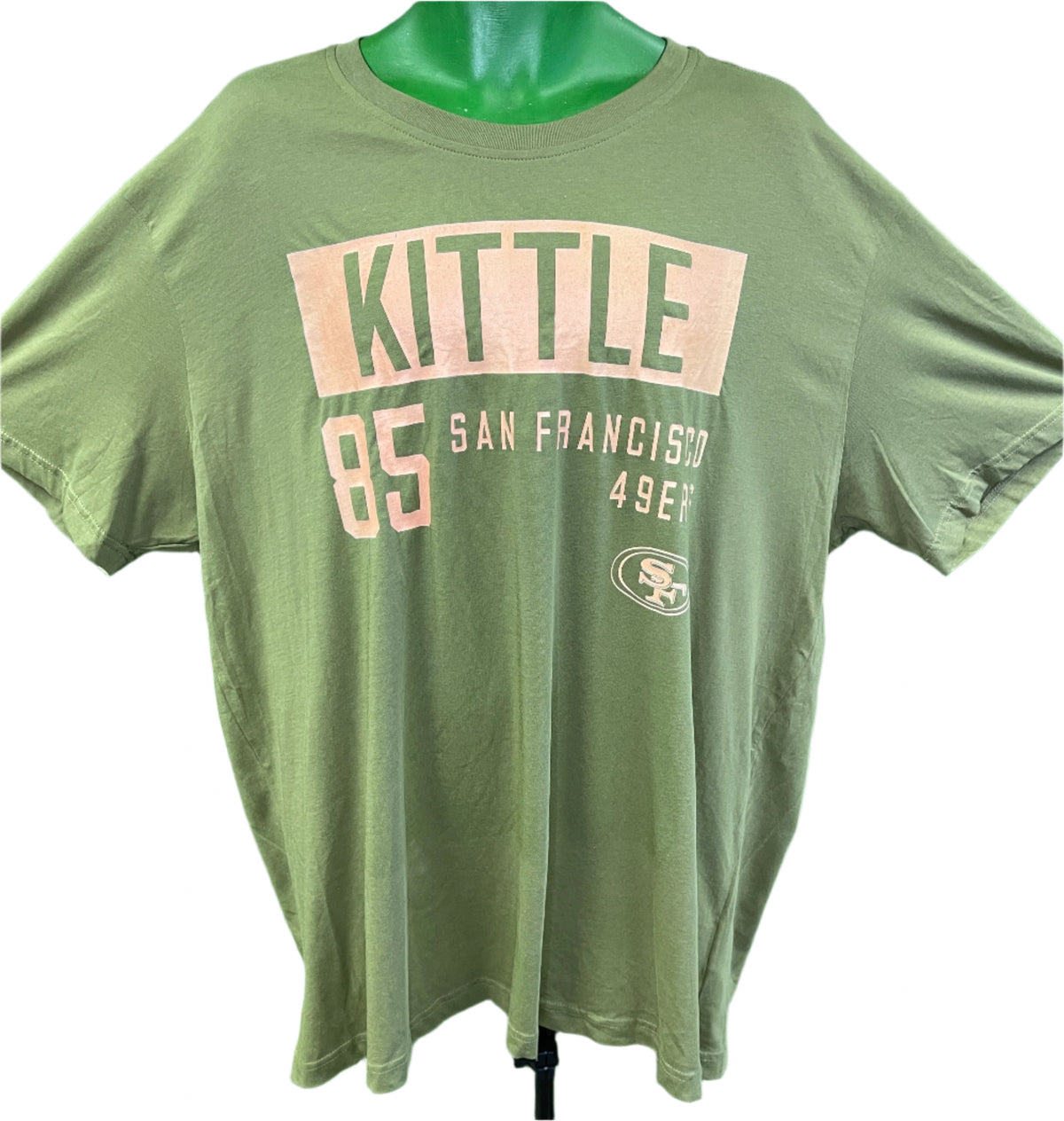 NFL San Francisco 49ers George Kittle Green/Gold 100% Cotton Men's 3X-Large NWT