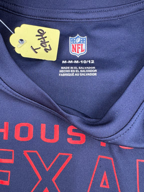 NFL Houston Texans Navy Wicking T-Shirt Youth Medium 10-12