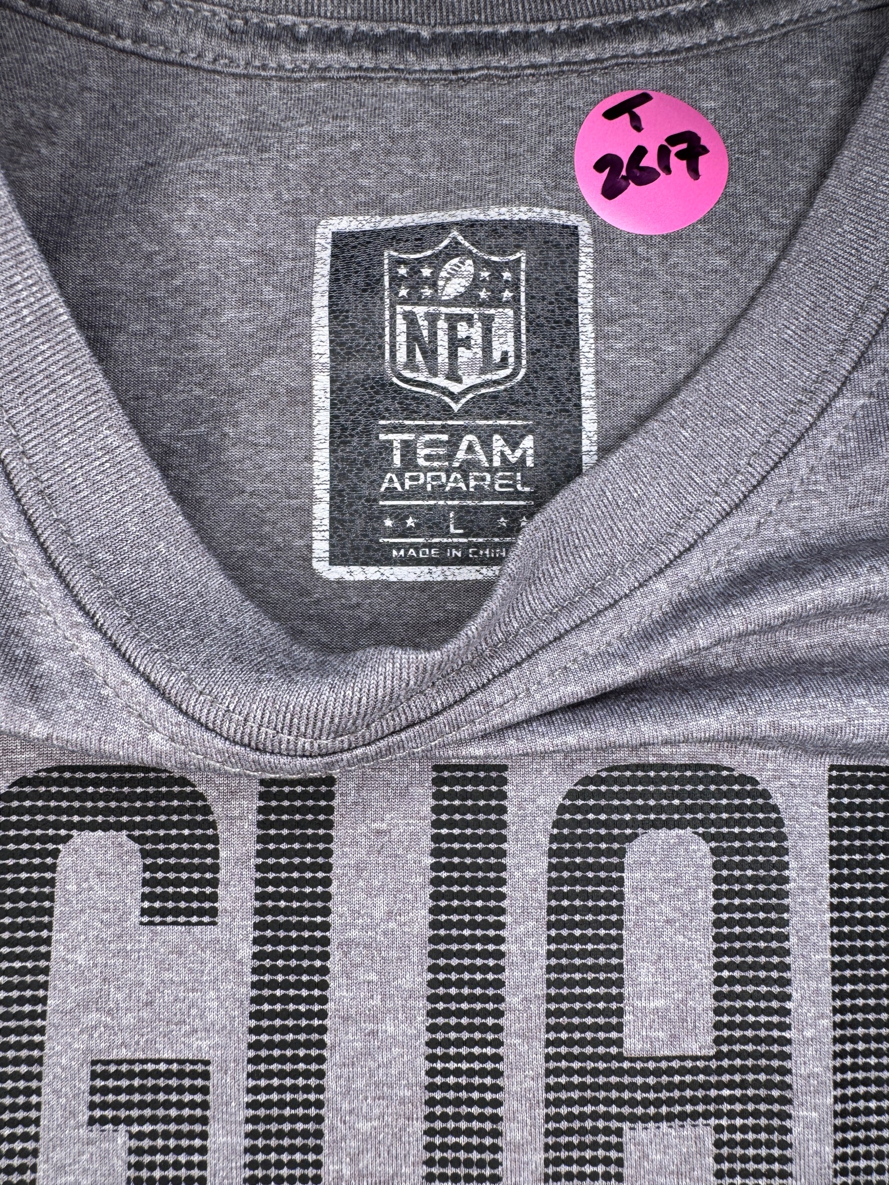 NFL Jacksonville Jaguars Light Grey Exercise T-Shirt Men's Large NWOT