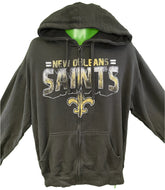 NFL New Orleans Saints Starter Black Full-Zip Hoodie Men's Large NWT