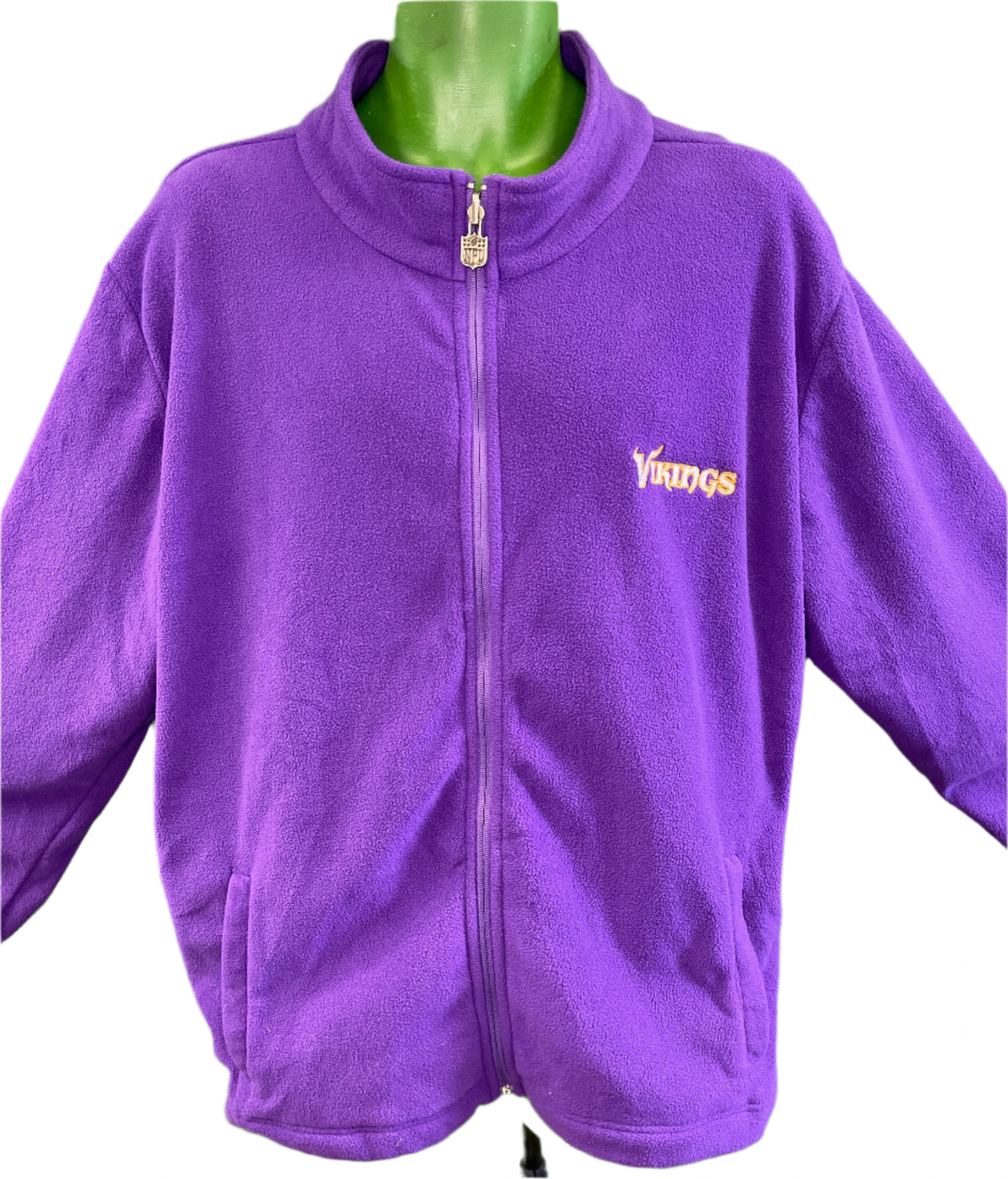 NFL Minnesota Vikings Purple Full-Zip Sweatshirt Men's X-Large