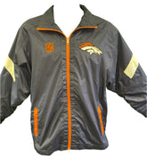 NFL Denver Broncos Full Zip Light Jacket Windbreaker Youth Large 14-16