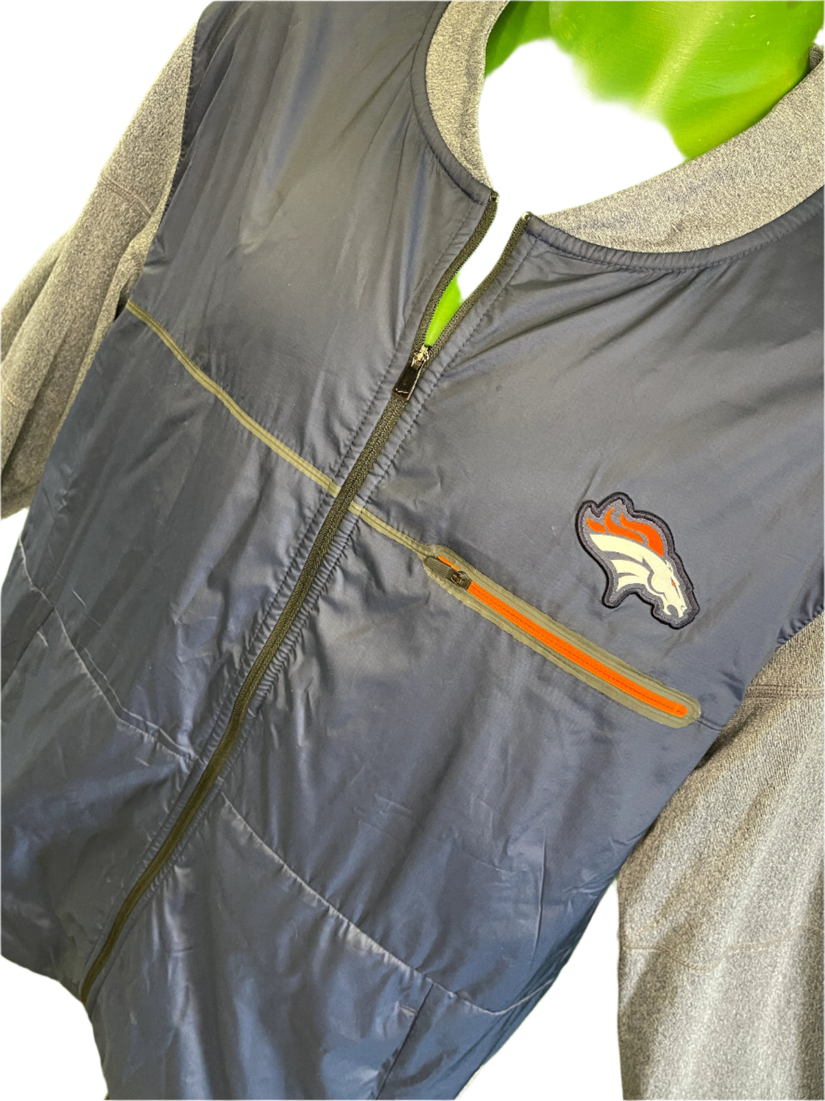 NFL Denver Broncos Full Zip Light Jacket Windbreaker Men's Large