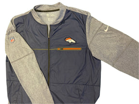 NFL Denver Broncos Full Zip Light Jacket Windbreaker Men's Large