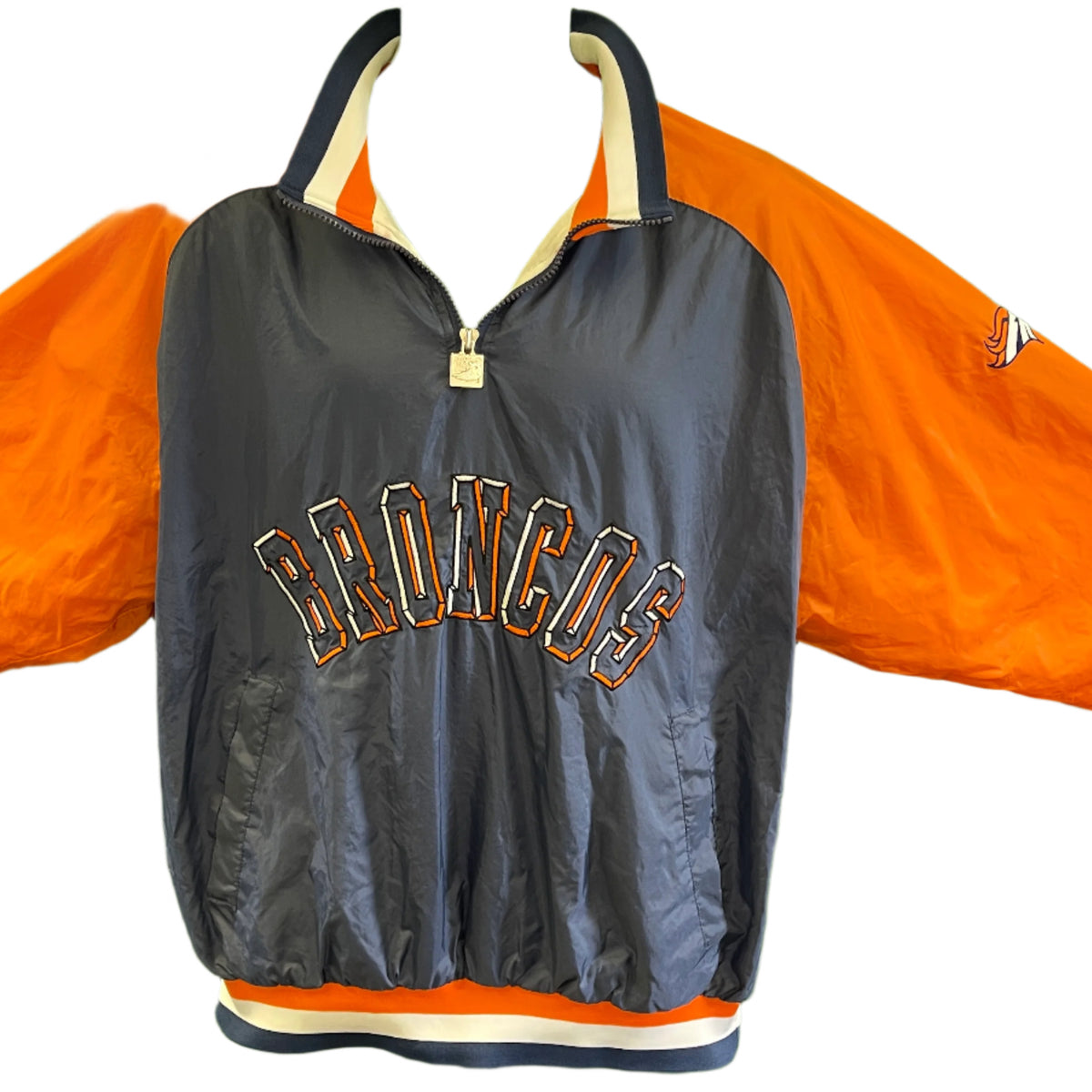 NFL Denver Broncos Vintage Chalk Line 1/4 Zip Pullover