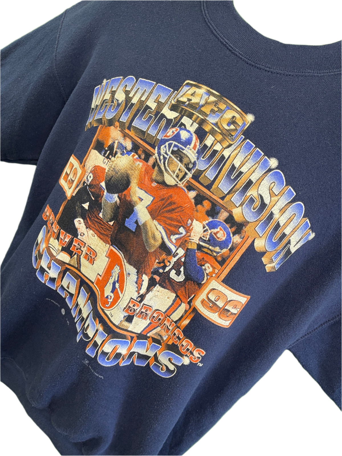 NFL Denver Broncos Vintage 1996 AFC West Champions Sweatshirt Men's Large