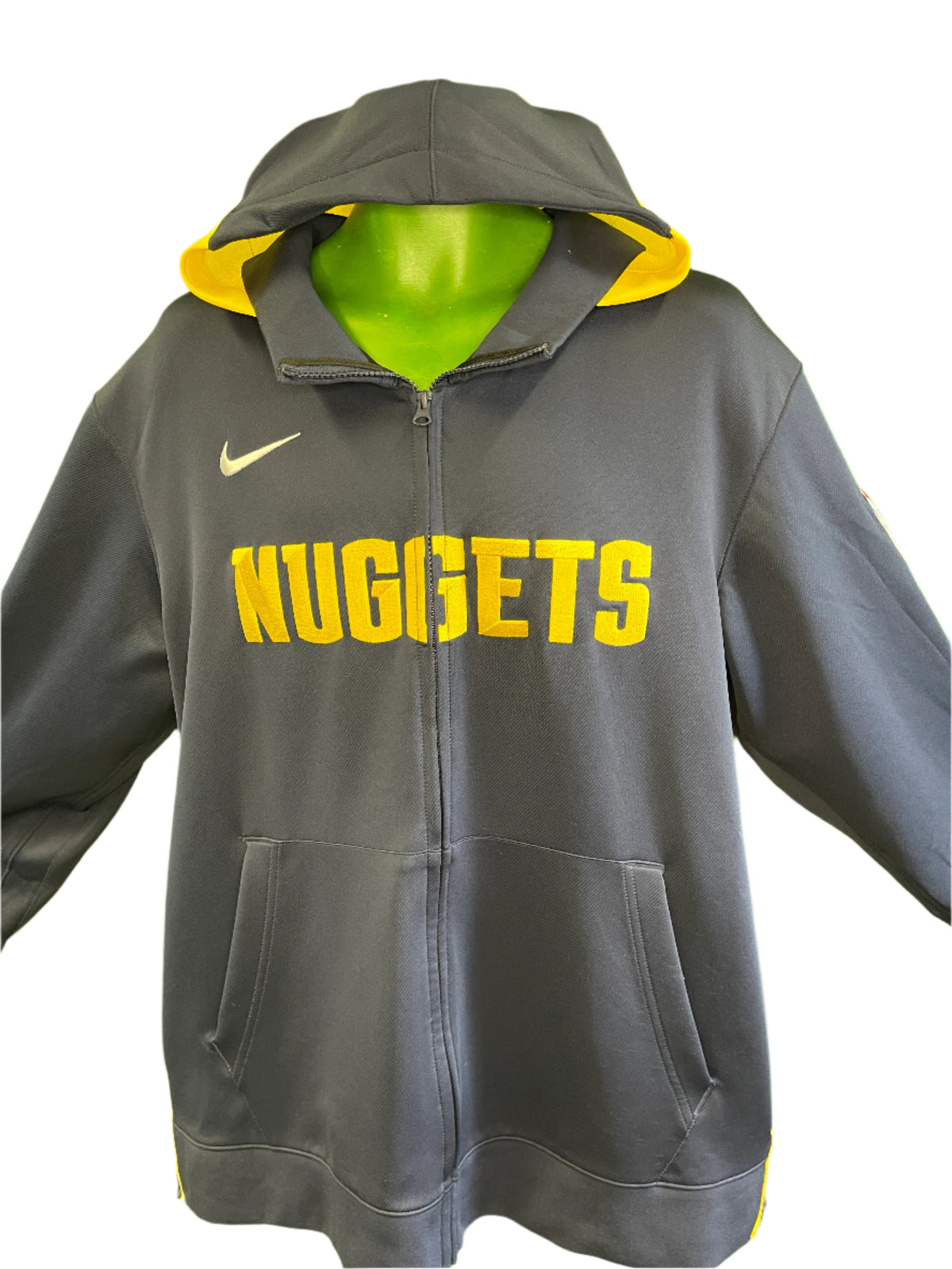 NBA Denver Nuggets Dri-Fit Full-Zip Hoodie Jacket Embroidered Men's X-Large