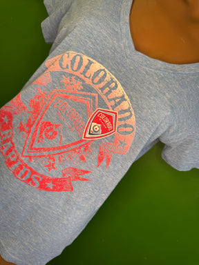 MLS Colorado Rapids V-Neck Heathered T-Shirt Women's Medium