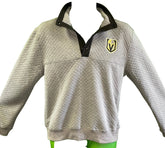 NHL Vegas Golden Knights 1/4 Zip Grey Pullover Men's Medium NWT