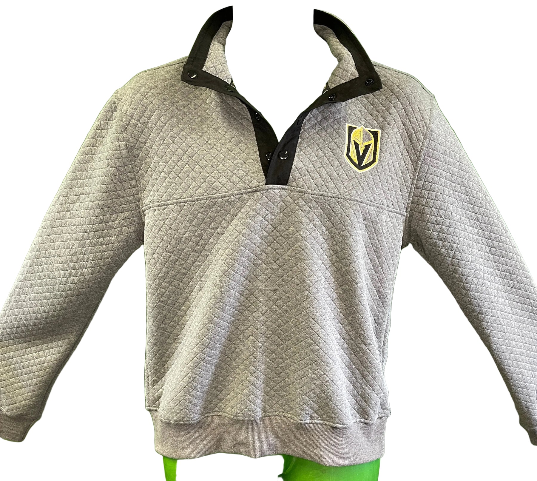NHL Vegas Golden Knights 1/4 Zip Grey Pullover Men's Medium NWT