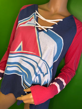 NHL Colorado Avalanche Colour Blocked Long Sleeve Shirt Women's X-Large