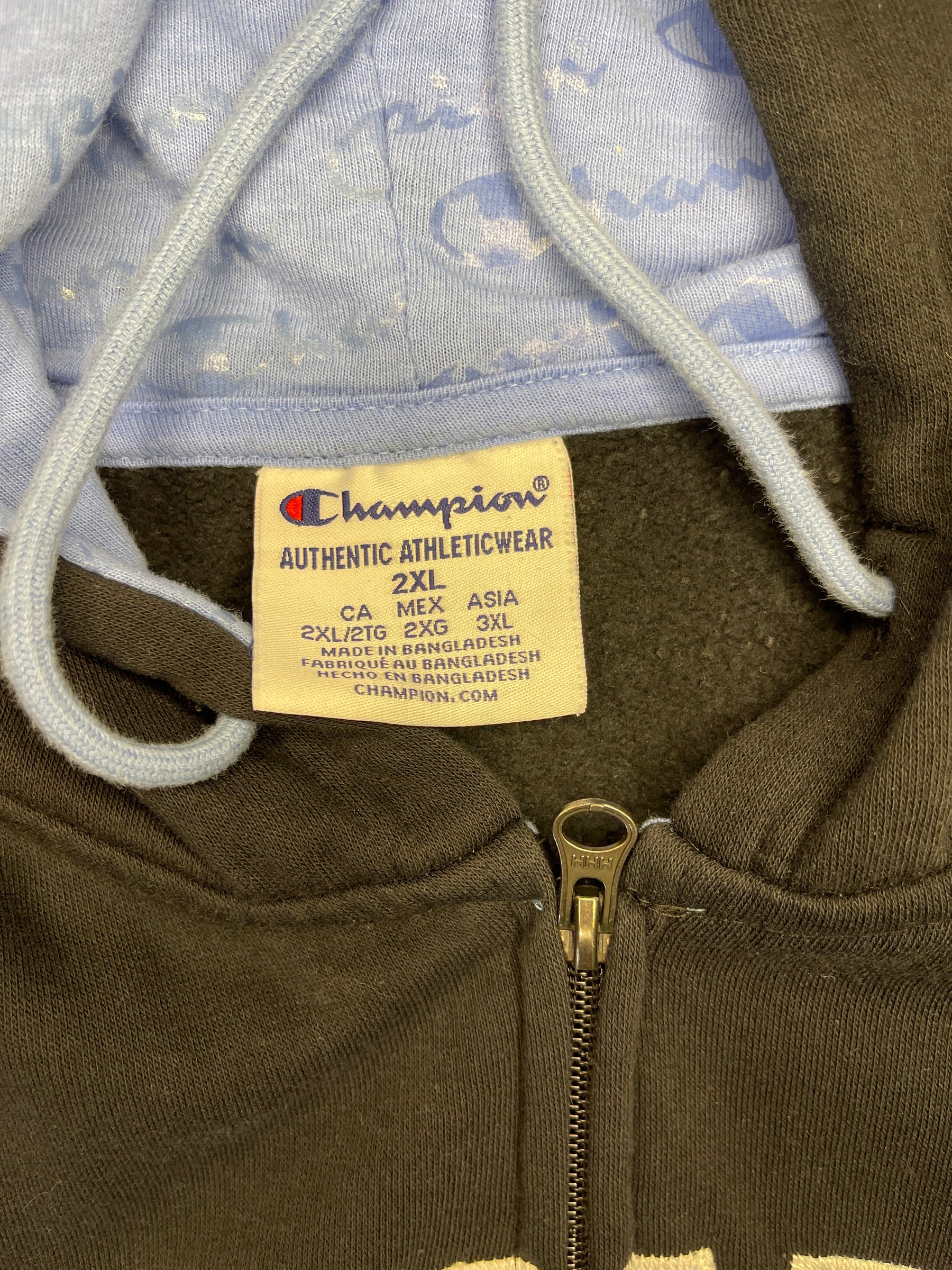NCAA North Carolina Tar Heels Champion Full Zip Hoodie Jacket Men's 2X-Large
