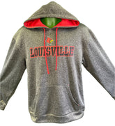 NCAA Louisville Cardinals Champion Heathered Grey Pullover Hoodie Men's Medium