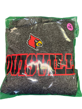 NCAA Louisville Cardinals Champion Heathered Grey Pullover Hoodie Men's Medium