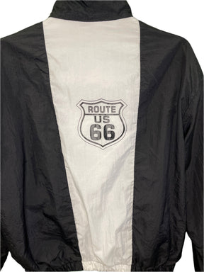 Route 66 Retro Vintage Colour Blocked B&W Shell Jacket Youth X-Large 18-20