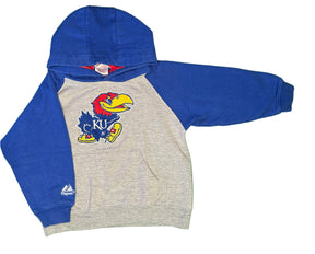 NCAA University of Kansas KU Jayhawks Majestic Hoodie Youth Small 5-6