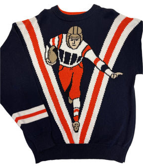 American Football Vintage Cotton Jumper Sweater Bears Broncos Men's X-Large