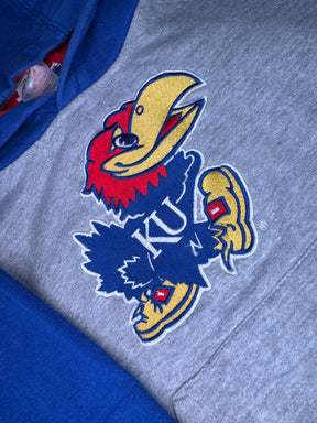 NCAA University of Kansas KU Jayhawks Majestic Hoodie Youth Small 5-6