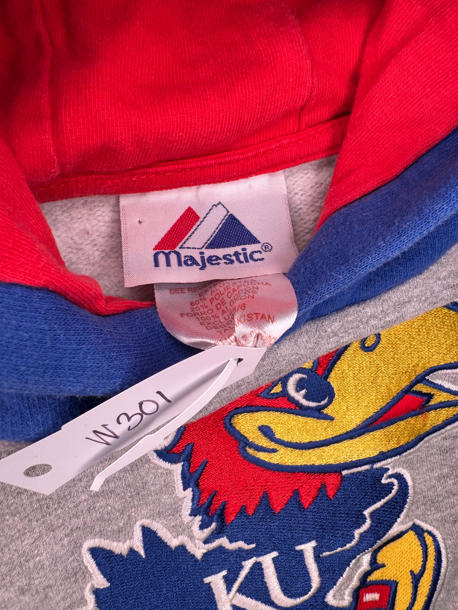 NCAA University of Kansas KU Jayhawks Majestic Hoodie Youth Small 5-6