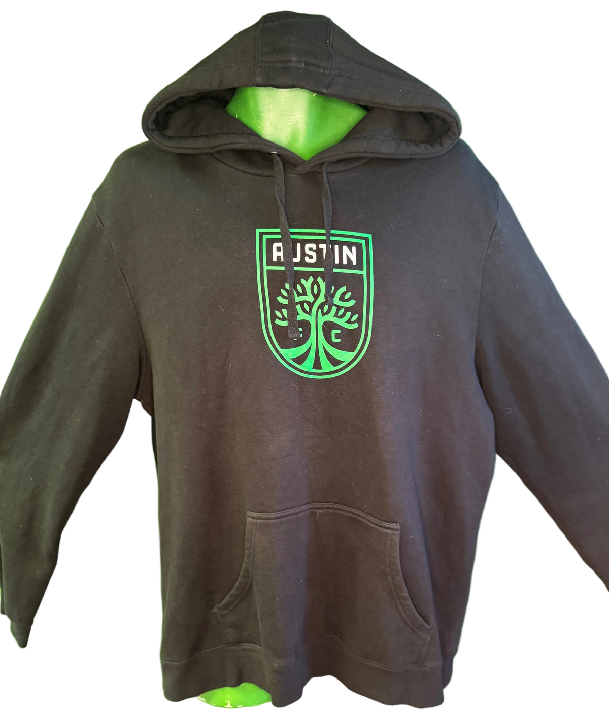 Austin FC Fanatics Black Pullover Hoodie Hooded Sweatshirt Men's X-Large