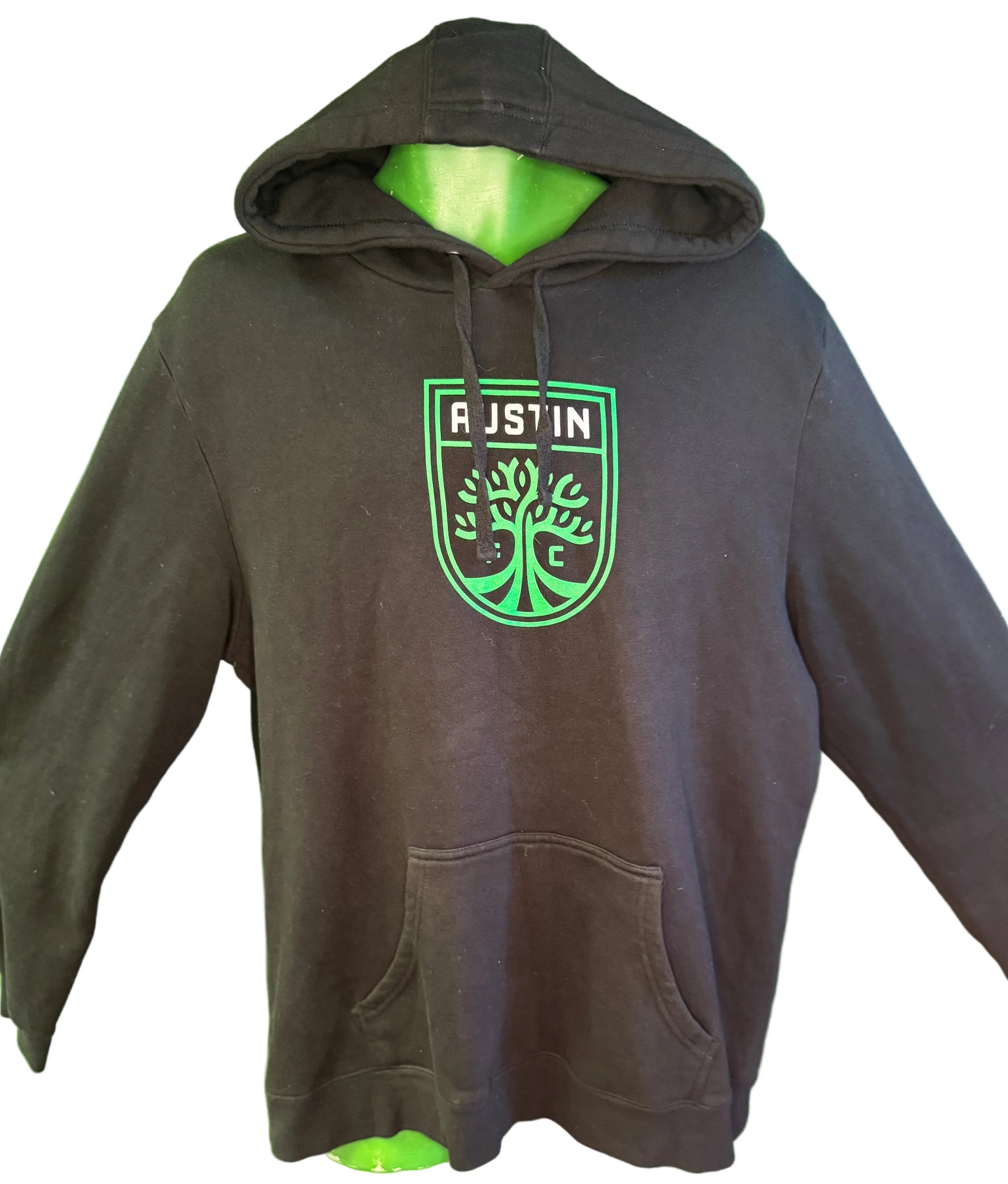 Austin FC Fanatics Black Pullover Hoodie Hooded Sweatshirt Men's X-Large