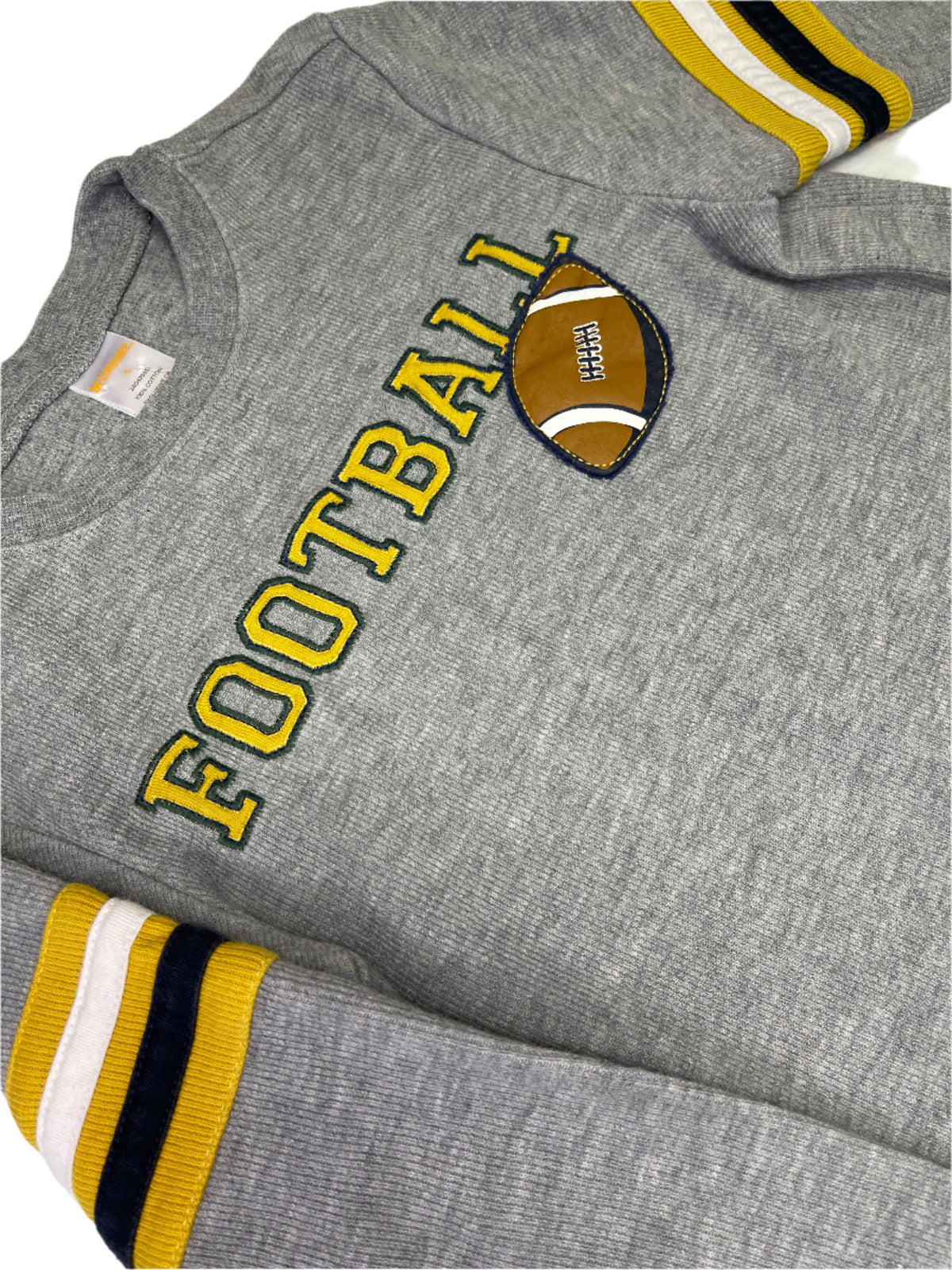 American Football Ribbed 100% Cotton Pullover Sweatshirt Youth X-Small 5
