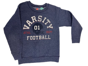 American Football "Varsity" Heathered Blue Pullover Sweatshirt Youth Small 8