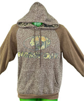 Mossy Oak Hunting Pullover Heathered Brown Hoodie Men's Small
