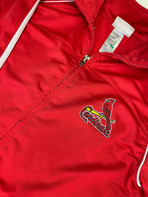 MLB St Louis Cardinals Team Athletics Full Zip Track Jacket Youth Medium 10-12