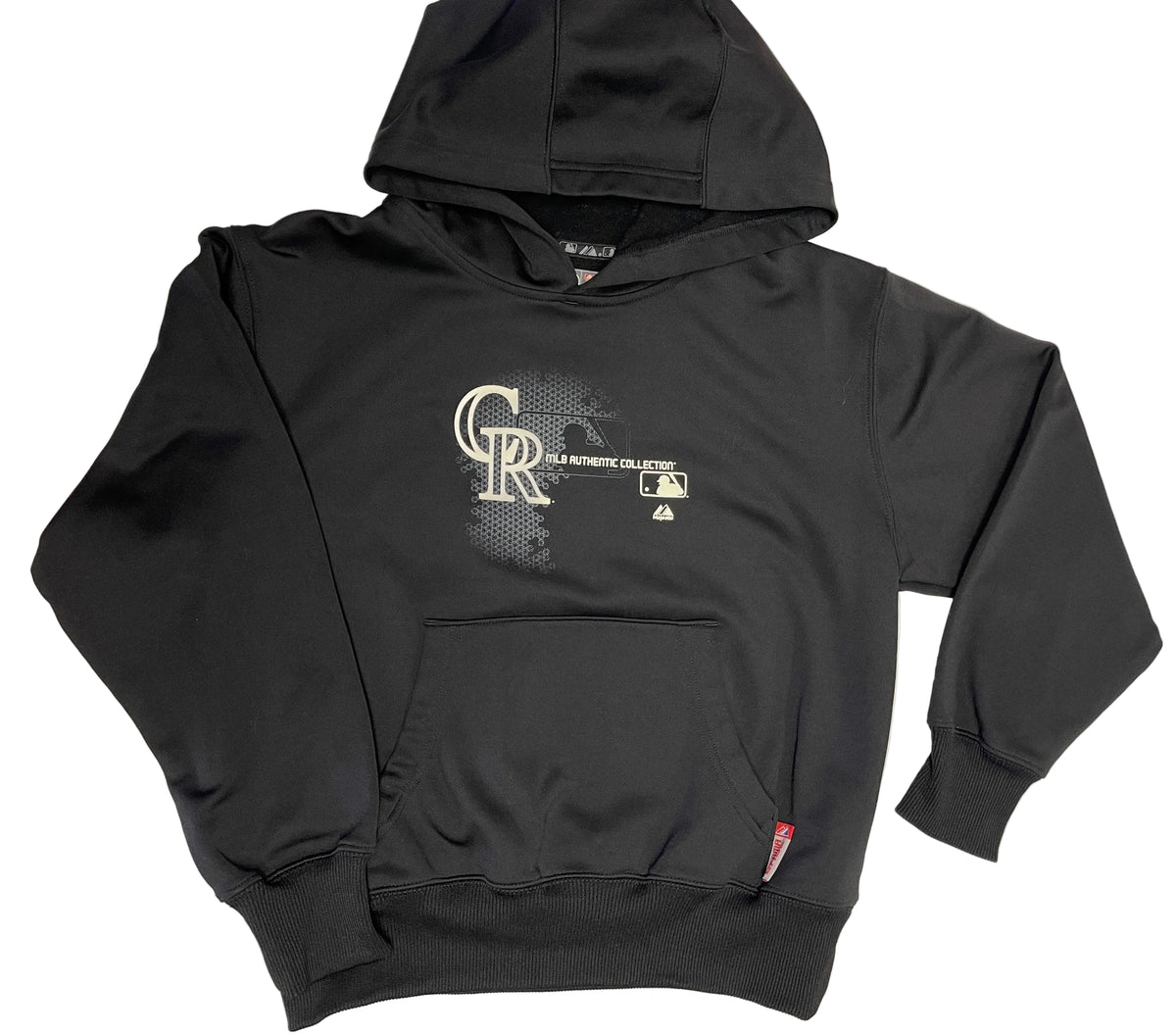 MLB Colorado Rockies Majestic Therma Base Pullover Hoodie Youth Medium 10-12